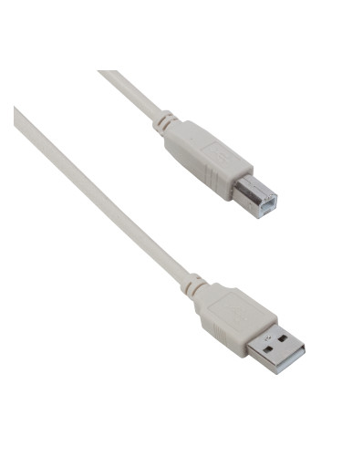 Кабел за принтер DeTech USB A - USB B, High Quality, 5.0m - 18040