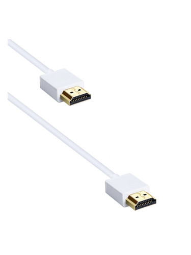 Кабел DeTech HDMI - HDMI M/M, 1,5m, Бял - 18135