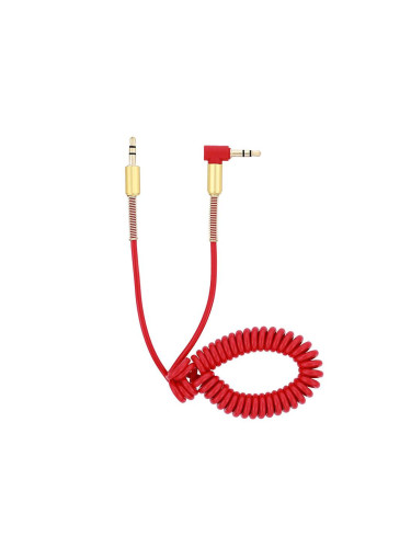 Аудио кабел Tellur 3.5мм – 3.5мм, разтегателен, 1.5м - червен TLL311061