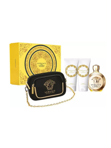 Versace Eros Pour Femme Дамски комплект EDP Парфюм 100 ml Балсам за тяло 100 ml Душ гел 100 ml Кълч