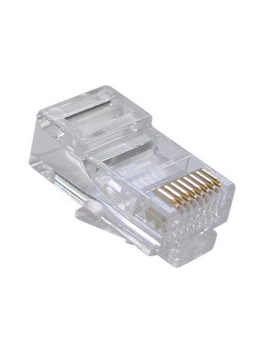 Букси DLFI, RJ-45, 100 бр в пакет, High quality, Прозрачни - 17141