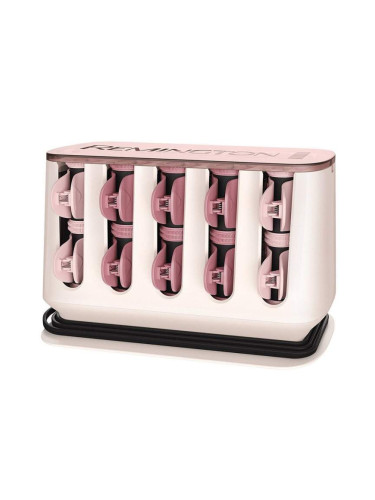 Загряващи ролки за къдрене Remington H9100 ProLUXE, 20 бр., Бързо загряване 90 сек., Кадифено покритие, Розово злато