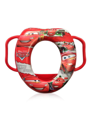 Lorelli Мека приставка за тоалетна чиния с дръжки "CARS", Червена