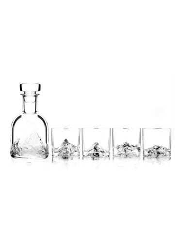 Комплект чаши и бутилка за уиски LIITON PEAKS 5 части
