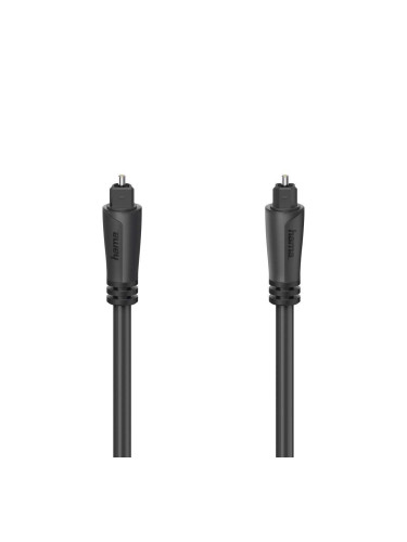Аудио оптичен кабел Hama ODT plug (Toslink), 3.0 m, Черен