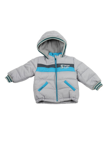 Яке Snow style в сиво за момче от 1,5 до 3 години