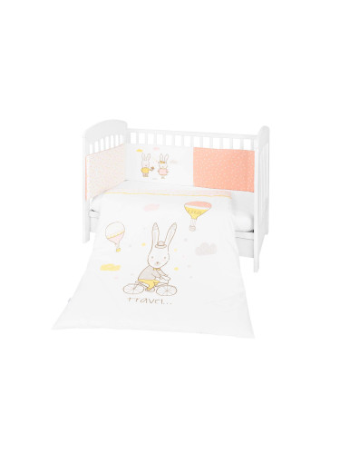 Kikkaboo Бебешки спален комплект 2 части EU style 60/120 Rabbits in Love