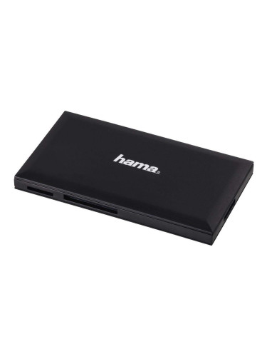 Четец за карти HAMA Multi-Card Reader, USB 3.0, SD/microSD/CF/MS, 5 Gbps, Черен