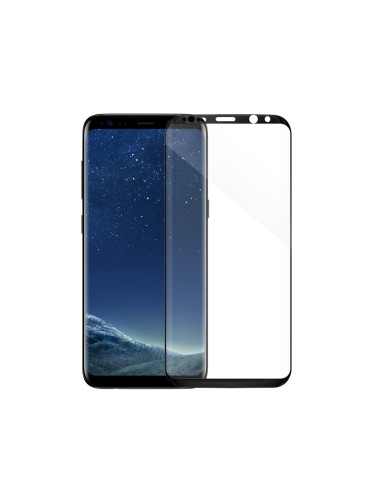 Стъклен протектор Mocoson Nano Flexible, за Samsung Galaxy S8, 5D, 0.3 mm, Черен - 52537