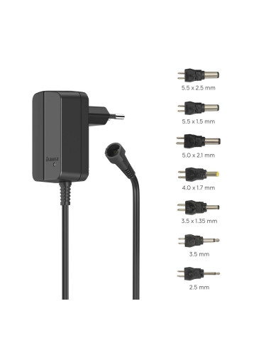 Универсален Адаптер HAMA AC/DC Eco 300 mA, 3.6 W, макс. 12V