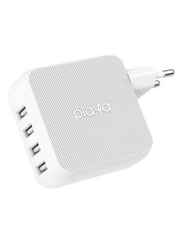 Адаптер за стена Belkin / Playa 4 порта по 10W USB-A, Бял PP0003vfC2-PBB