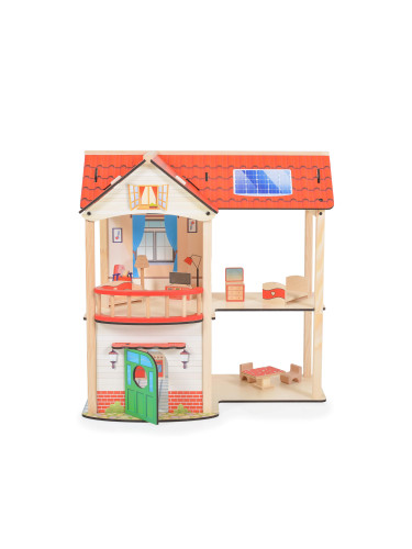 Moni Toys Дървена къща за кукли Elly