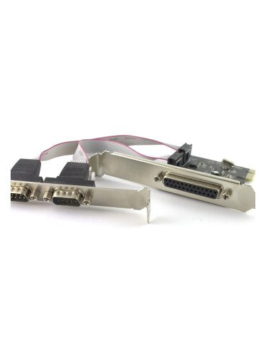 Платка PCI-E  към  Serial + Parallel port DLFI-17474