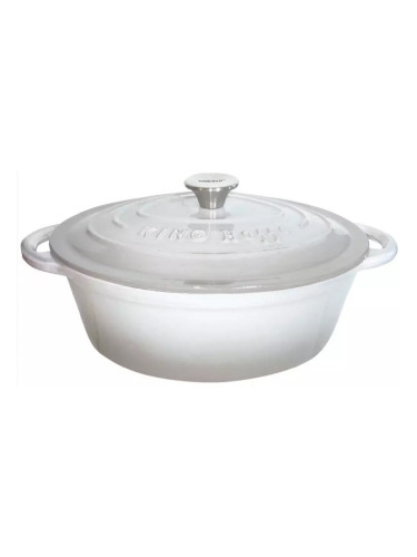 Чугунена тенджера Kinghoff KH 1522, 4.5 литра, 30 см, Емайлирана, Индукция, Сив