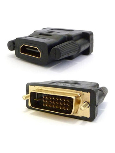 Преходник DLFI, HDMI/F - DVI24+1(5)/M, Черен - 17139