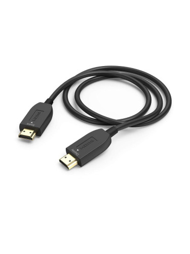 Оптичен активен кабел HAMA Optical, HDMI мъжко - HDMI мъжко, Ethernet, 8K, 3м, Позл.конектори, Черен