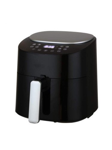 Фритюрник с горещ въздух Oliver Voltz OV51980O, 40-220 C, 1300W, 4.2 литра, Сушене на плодове, Дигитален, 8 програми, Черен