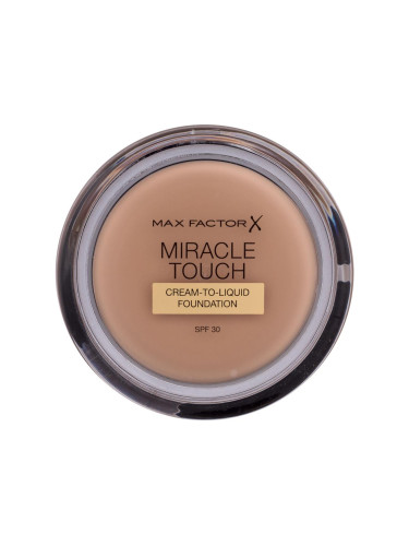 Max Factor Miracle Touch Cream-To-Liquid SPF30 Фон дьо тен за жени 11,5 гр Нюанс 060 Sand