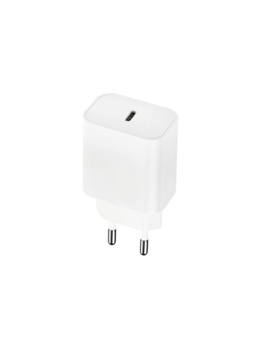 Зарядно устройство адаптер 20W USB-C, Maxlife MXTC-06 PD QC, 20W, 220V, Бял