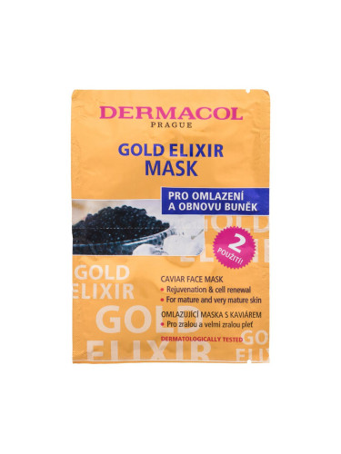Dermacol Gold Elixir Маска за лице за жени 16 ml