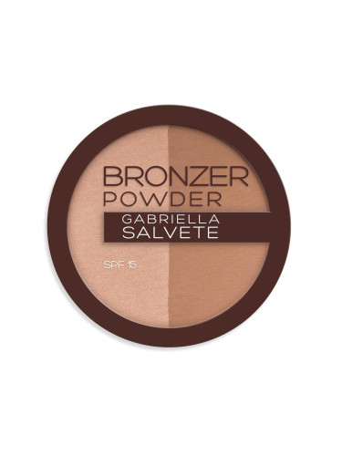 Gabriella Salvete Sunkissed Bronzer Powder Duo SPF15 Бронзант за жени 9 гр
