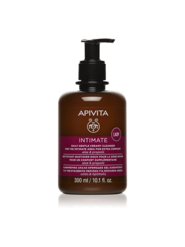 Apivita Intimate Lady Creamy Cleanser нежен гел за интимна хигиена за ежедневна употреба 300 мл.