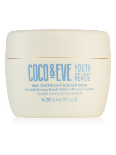 Coco & Eve Youth Revive Pro Youth Hair & Scalp Mask ревитализираща маска против признаците на стареене на косата 212 мл.