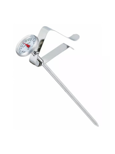 Кухненски термометър Kinghoff KH 3696, 14 см, Щипка за закрепване, -20 до 100C, Инокс