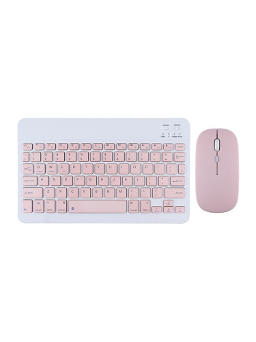 Комплект мишка и клавиатура DLFI 030, Bluetooth, Розов - 6167