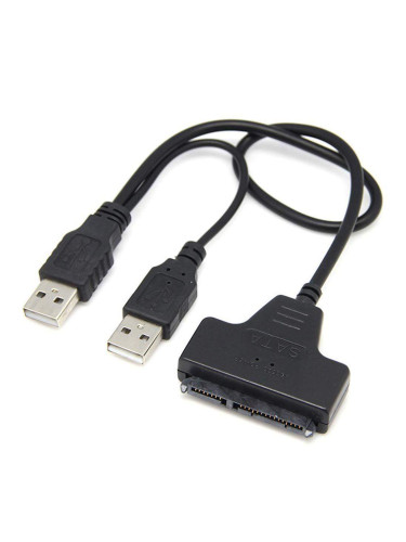 Преходник, DLFI, USB 2.0 към SATA, Черен - 18296