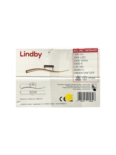Lindby - LED Димируем полилей за повърхностен монтаж LARISA LED/28W/230V