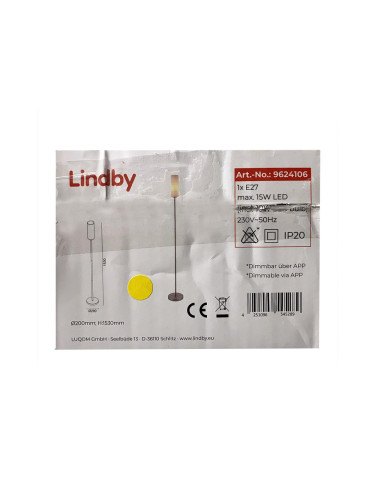 Lindby - LED RGB Димируем лампион FELICE 1xE27/10W/230V Wi-Fi
