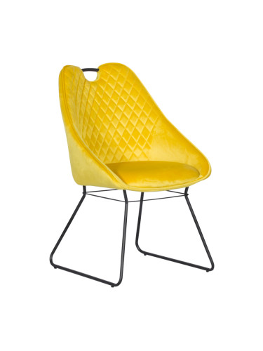 Трапезен стол  - жълт