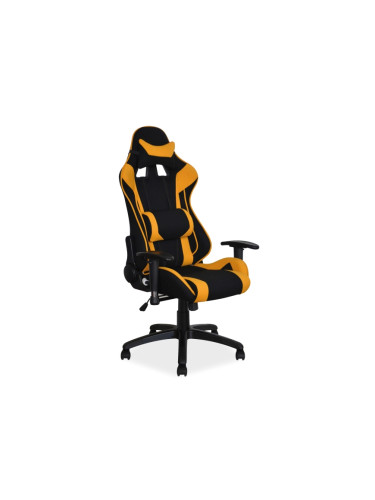 Геймърски стол - черен/жълт