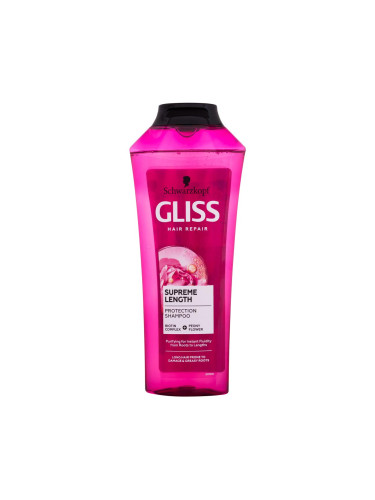 Schwarzkopf Gliss Supreme Length Protection Shampoo Шампоан за жени 400 ml