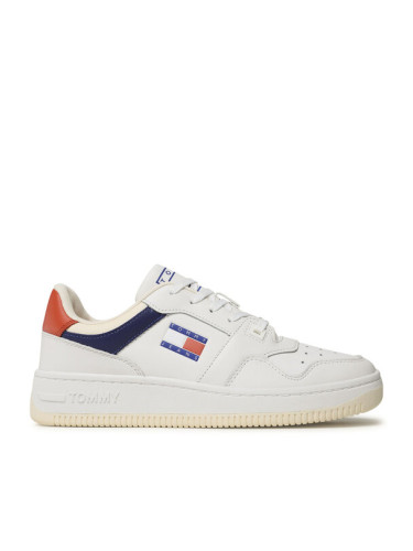 Tommy Jeans Сникърси Basket Premium EM0EM01216 Бял