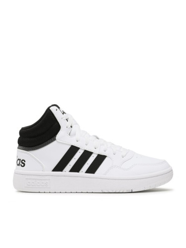 adidas Сникърси Hoops 3.0 Mid Classic Vintage Shoes GW3019 Бял