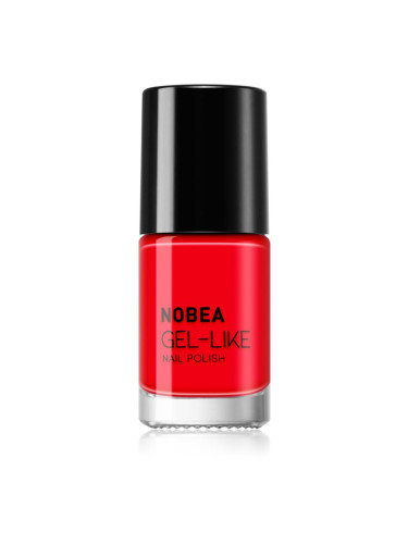 NOBEA Day-to-Day Gel-like Nail Polish лак за нокти с гел ефект цвят Ladybug red #N08 6 мл.