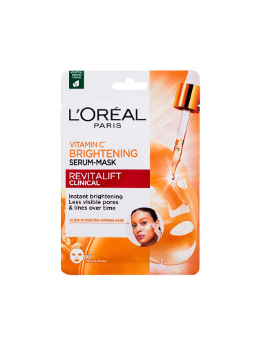 L'Oréal Paris Revitalift Clinical Vitamin C Brightening Serum-Mask Маска за лице 26 g