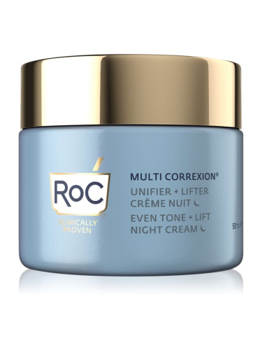 RoC Multi Correxion Even Tone + Lift озаряващ нощен крем да уеднакви цвета на кожата 50 мл.