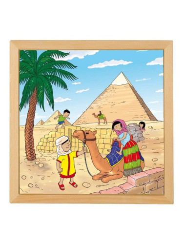 Голям дървен пъзел от Серия "Чудесата на света" - Пирамидите