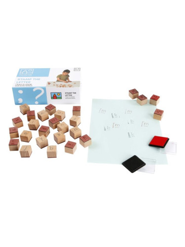 Дървени печати букви - Английската азбука, Toys for Life