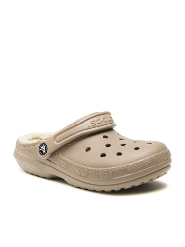 Crocs Чехли Crocs Classic Lined Clog 203591 Бежов