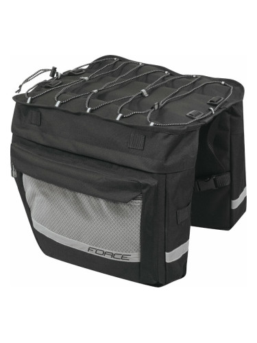 Force Noem Carrier Bag Double Bicycle Travel Bag Black 18 L