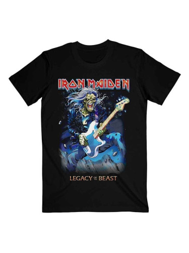 Iron Maiden Риза Eddie on Bass Unisex Black 2XL