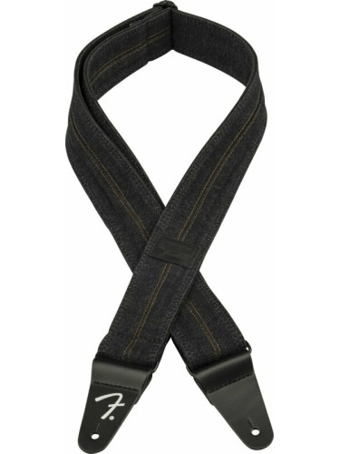 Fender Wrangler Denim Strap Колан за китара Washed Black Stitch