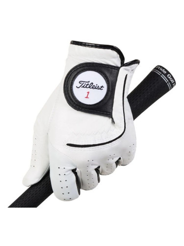 Titleist Players Flex Mens Golf Glove 2020 Left Hand for Right Handed Golfers White L