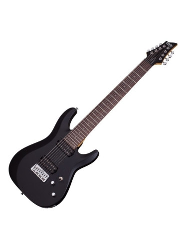 Schecter Deluxe C-8 Satin Black 8 струнна електрическа китара