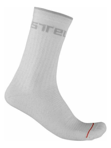 Castelli Distanza 20 Sock White 2XL Чорапи за колоездене