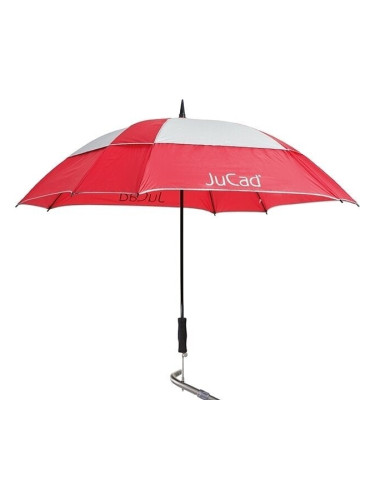 Jucad Telescopic Windproof With Pin Чадър Red/Silver